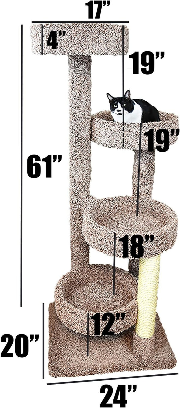 New Cat Condos Cat Tree, Beige2