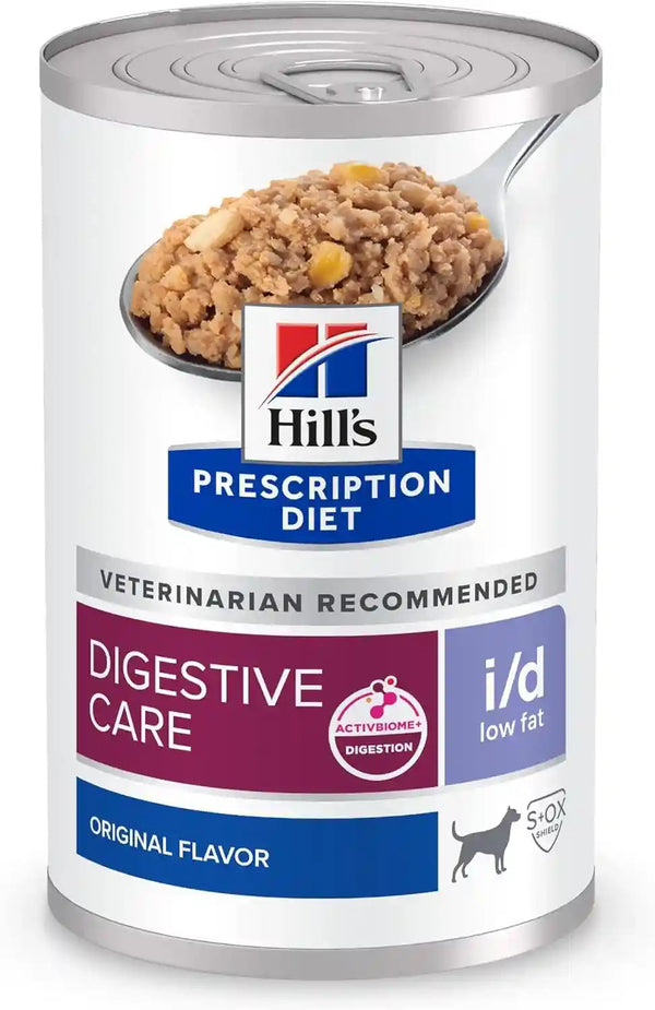 HILL'S PRESCRIPTION DIET I/D Low Fat Digestive Care Wet Dog Food | #1 Veterinarian Recommended, Chicken Recipe, 13 Oz. Cans, 12-Pack1
