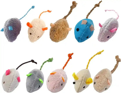Catnip Toy, Cats Mouse Plush Cat Toys, Cat Mice & Animals Toys for Indoor Cats and Kittens, Cat Chew Toy for Exercise for Pet Cat Kitten Kitty (6 Packs)2