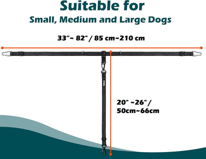 Petbonus Truck Bed Dog Leash, Functional Safety Dog Truck Bed Tether | for 1 Dog, Truck Bed Tie down System, Adjustable, Pick-Up Bed Restraint Lead, Ratchet Tightening Car Harness Belt, Black6