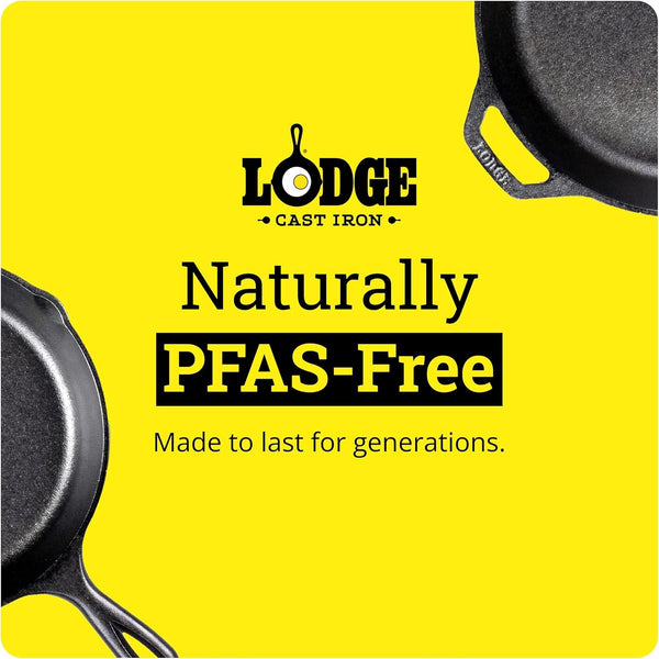Pre-Seasoned Cast Iron Skillet with Silicone Handle Holder, 12 Inches | Non-Toxic & Naturally Non-Stick Frying Pan with Silicone Hot Handle Holder, Pan Is Safe for Oven & Stovetop Use10