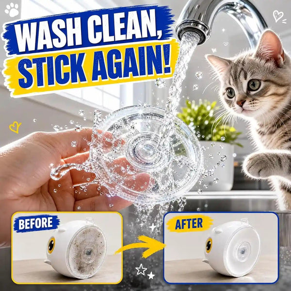Interactive Cat Toys for Indoor Cats - Automatic Flying Bird Feather Toy with Sticky Suction Base, USB Rechargeable 360° Electric Cat Teaser, Touch Activated Self-Play Toy for Bored Cats9