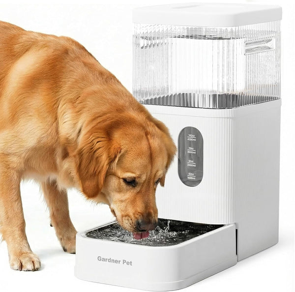 Gardner Pet 2.2 Gallon Automatic Dog Water Bowl Dispenser 8.5L Gravity Water Feeder with Stainless Steel Bowl & Maifan Stone Filter, Bpa-Free for for Cats and Dogs (Black, 2.2 Gallon)12