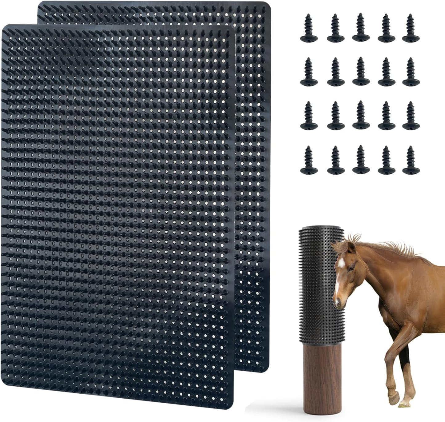 2-pcs-horse-cattle-scratchers-horse-scratching-post-soft-massage-brush-kit-for-equine-bovine-scratching-itch-relief-pad-for-farm-animals-goat-sheep-cow-dog