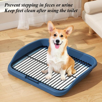 Mesh Dog Potty Tray Removable Stable Structure - Indoor/Outdoor Dog Training Toilet Litter Box for Small & Medium Dogs(Grey)4