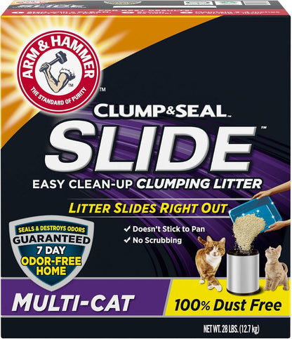 Arm & Hammer SLIDE Easy Clean-Up Litter, Multi-Cat, 28Lb1