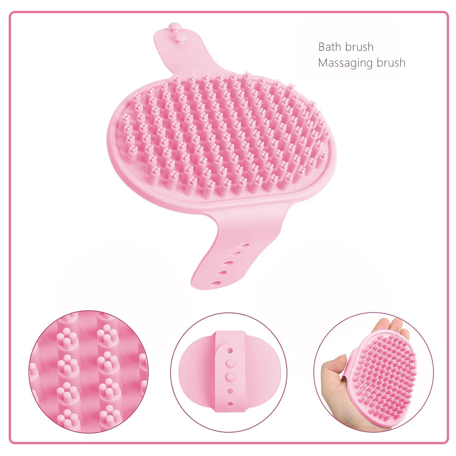 small-animal-pet-grooming-kit-with-pet-shedding-slicker-brush-bath-massage-glove-pet-grooming-comb-nail-clipper-trimmer-for-rabbit-puppy-kitten-guinea-pig-hamster-ferret-pink