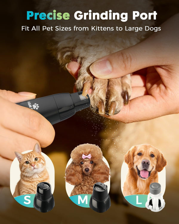 M&M STAR Dog Grooming Kit, Quiet Dog Clippers for Grooming Heavy Thick Coats, Cordless Pet Hair Trimmer & Shaver with Paw Trimmer, Low Noise Rechargeable Clippers for Small Large Dogs Cats4