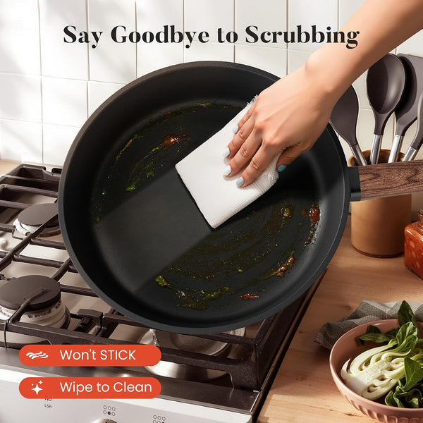 10Pcs Ceramic Pots and Pans Set Non Stick | Non Toxic, Induction Cookware, PFOA & PFAS Free9
