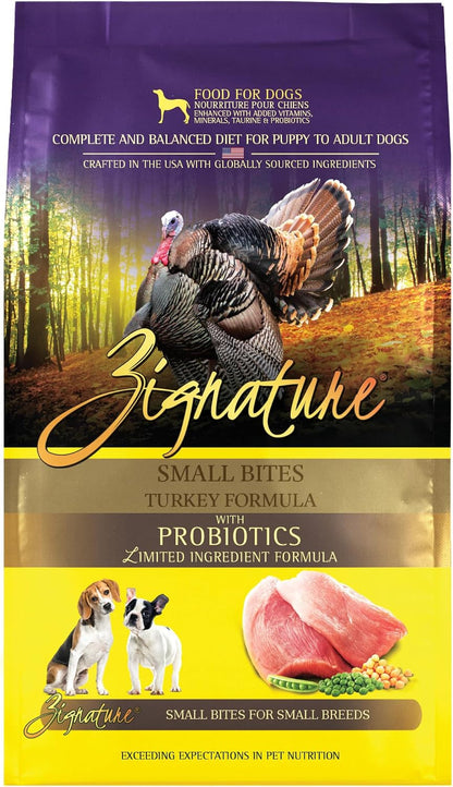 Zignature Turkey Limited Ingredient Formula Small Bites Dry Dog Food 4Lb1