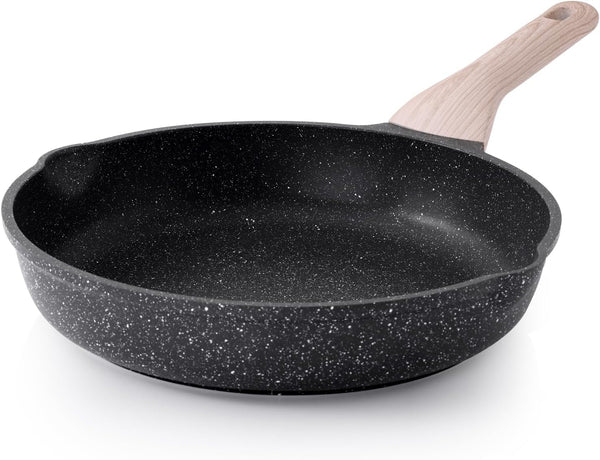 Nonstick Frying Pan Skillet, 11 Inch Granite Cooking Pan Nonstick, Healthy and Non Toxic, Induction Compatible, PFOA Free1