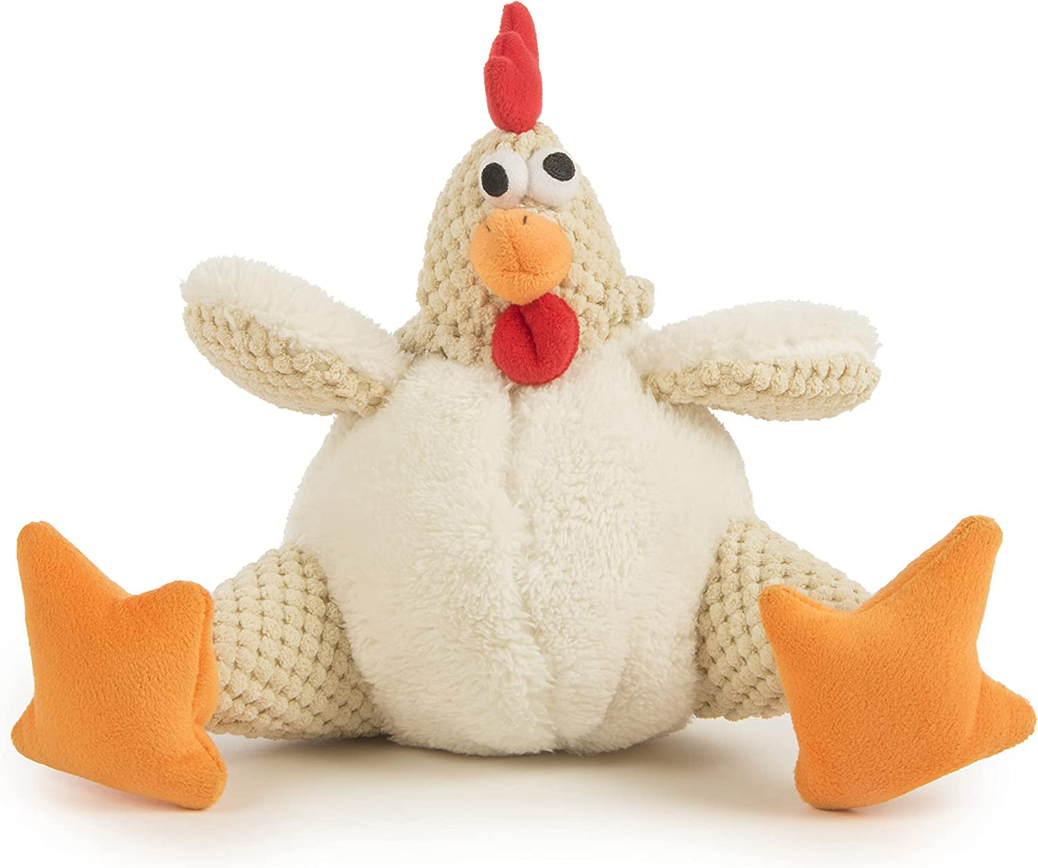 godog-checkers-fat-rooster-squeaky-plush-dog-toy-chew-guard-technology-white-large
