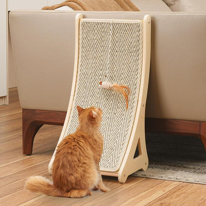 PETKARAY Couch Corner Cat Scratcher, 28.5" Sisal Scratching Post for Cats | Corner Wall Scratch Pad for Furniture Protection, Large Vertical Cat Scratching Post with Plush Base11