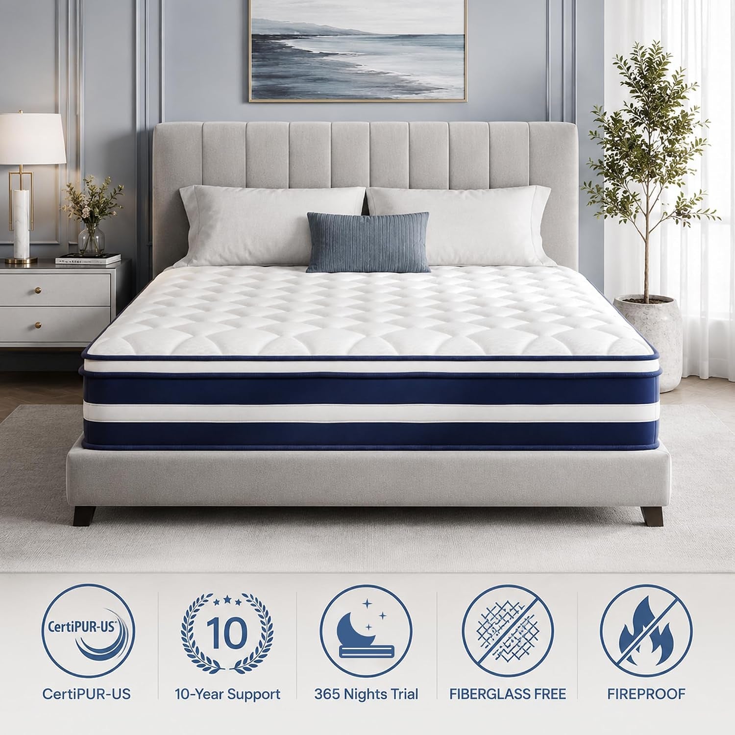 12-inch-full-size-hybrid-mattress-7-zone-ergo-support-for-pressure-relief