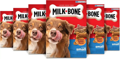 Milk-Bone Peanut Butter Flavor Dog Biscuits, Naturally & Artificially Flavored, 7 Lb. Box10