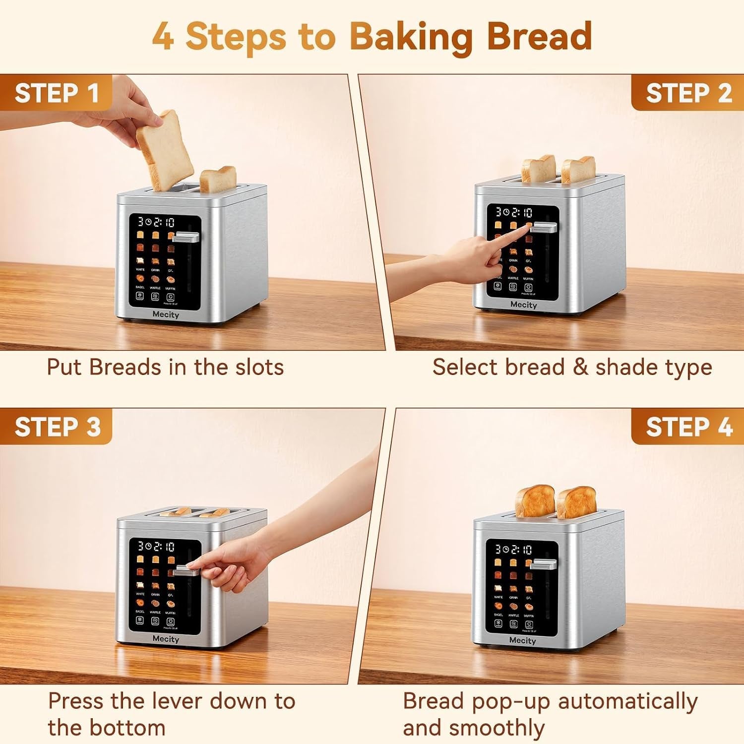 2-slice-toaster-smart-touchscreen-stainless-steel-wide-slot-toasters-defrost-reheat-memory-function-auto-shutoff-digital-electric-bread-toaster-for-bagel-muffin-waffle-120v