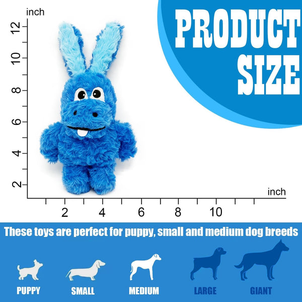Donkey Squeaky Plush Dog Toy for Small Medium Large Dogs, Blue | Stuffed Plush, Crinkle, Squeaky, Lightweight, for Tug and Chew, Indoor Outdoor Play Keep Dog Busy, Birthday Gift6