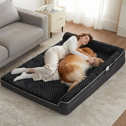 BFPETHOME Orthopedic Dog Beds for Large Dogs-Waterproof Sofa Dog Bed with Removable Washable Cover, Big Pet Bed with Waterproof Lining and Nonskid Bottom,Pet Bed for Large Dogs24