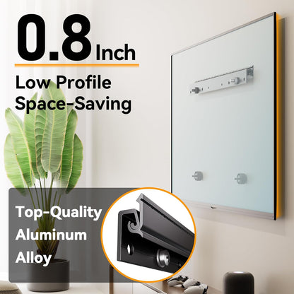Studless TV Wall Mount for 32-75 Inch Tvs, Low Profile, No Drill | No Stud Drywall TV Mount Holds up to 150 Lbs, Easy to Install for Bedroom Living Room, Includes Level & Mounting Hardware5