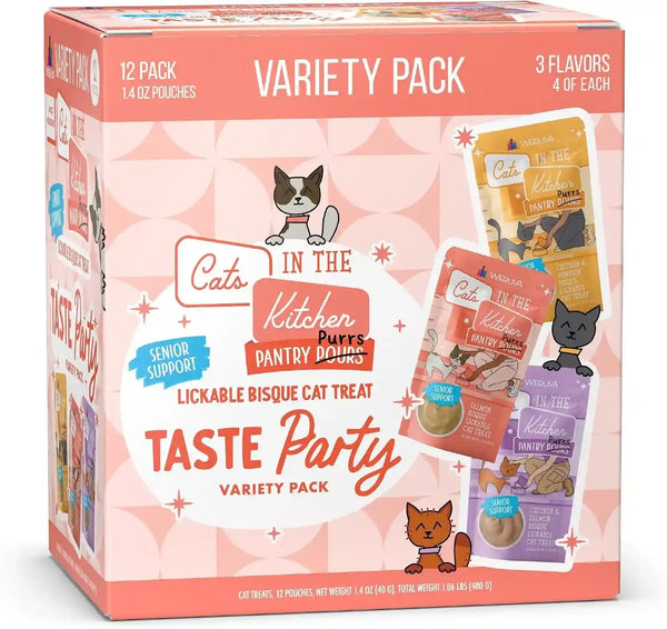Weruva Cats in the Kitchen Pantry Pours, Salmon Bisque with Senior Support, 1.4Oz Pouch, Pack of 1214