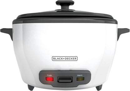 BLACK+DECKER 4-Slice Toaster Oven, TO1313SBD, Even Toast, 4 Cooking Functions Bake, Broil, Toast & Rice Cooker 6-Cup (Cooked) with Steaming Basket, Removable Non-Stick Bowl, White5