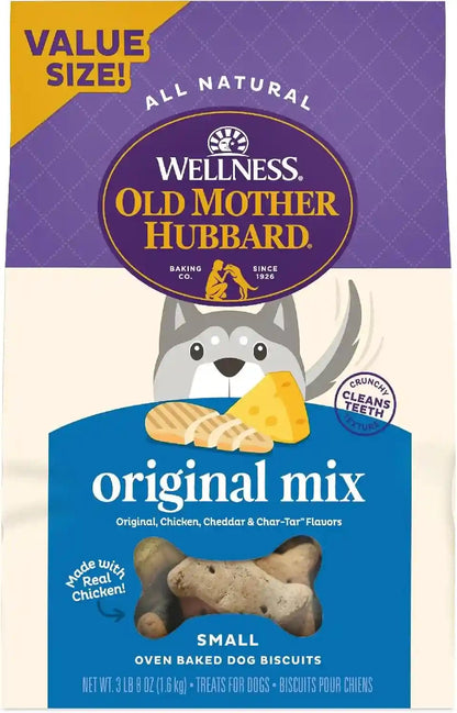 Wellness Old Mother Hubbard Classic Original Mix Dog Biscuits, Natural Training Treats, 4 Flavors, Mini Size, 3.8 Lb Bag12
