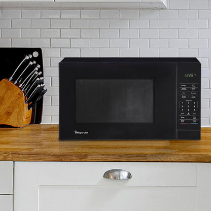 1.1 Cu. Ft. Countertop Microwave Oven, in Black with Gray Cavity | Digital Kitchen Appliance with One-Touch Cooking, Child Lock, Timer, Reheat, Defrost & 10 Power Levels5