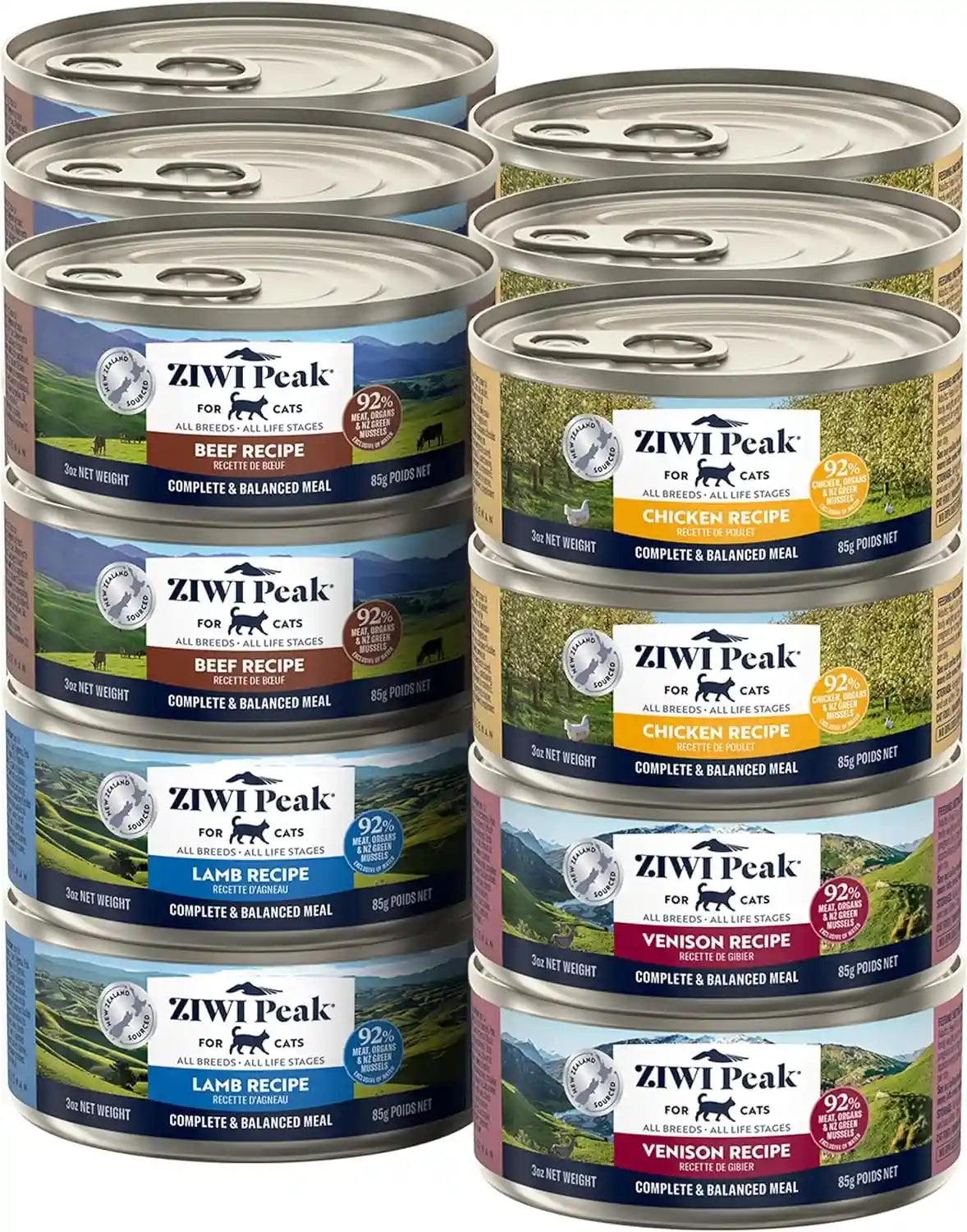 ziwi-peak-wet-cat-food-variety-pack-beef-chicken-lamb-mackerel-lamb-mackerel-venison-6-pack-3oz-each