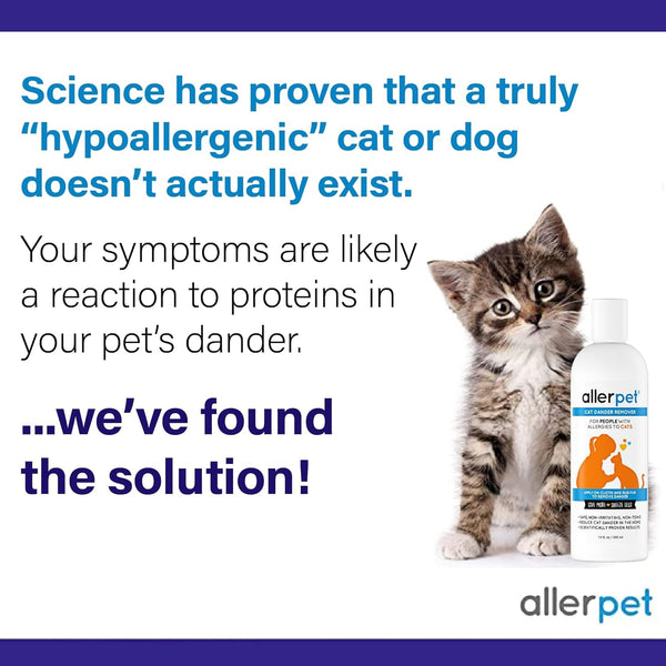 Allerpet Cat Dander Remover, Aloe-Free Pet Allergy Relief Made in USA 12 Oz3