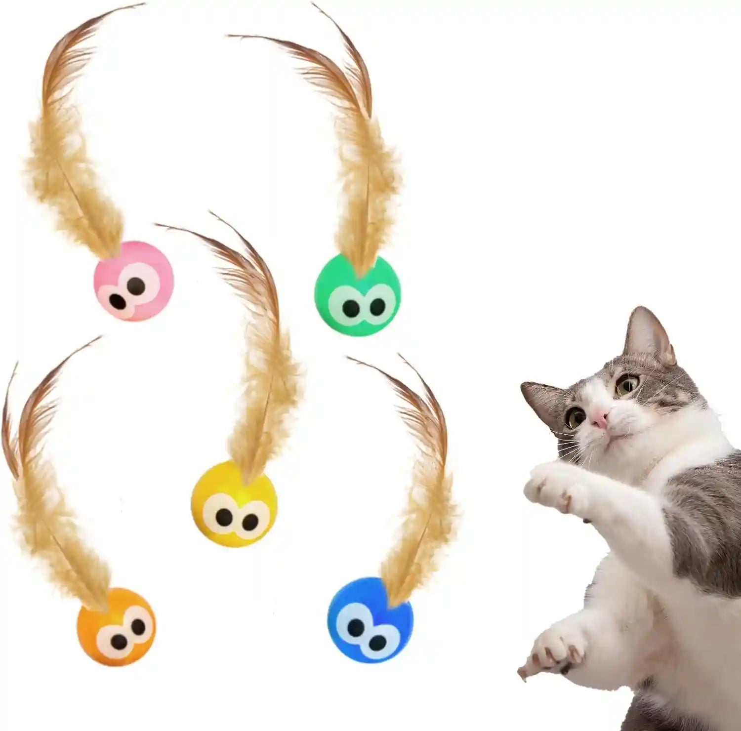 bouncy-tails-5-pack-interactive-bouncy-ball-with-natural-feathers-for-indoor-cats-and-kittens-who-love-to-play-and-have-fun