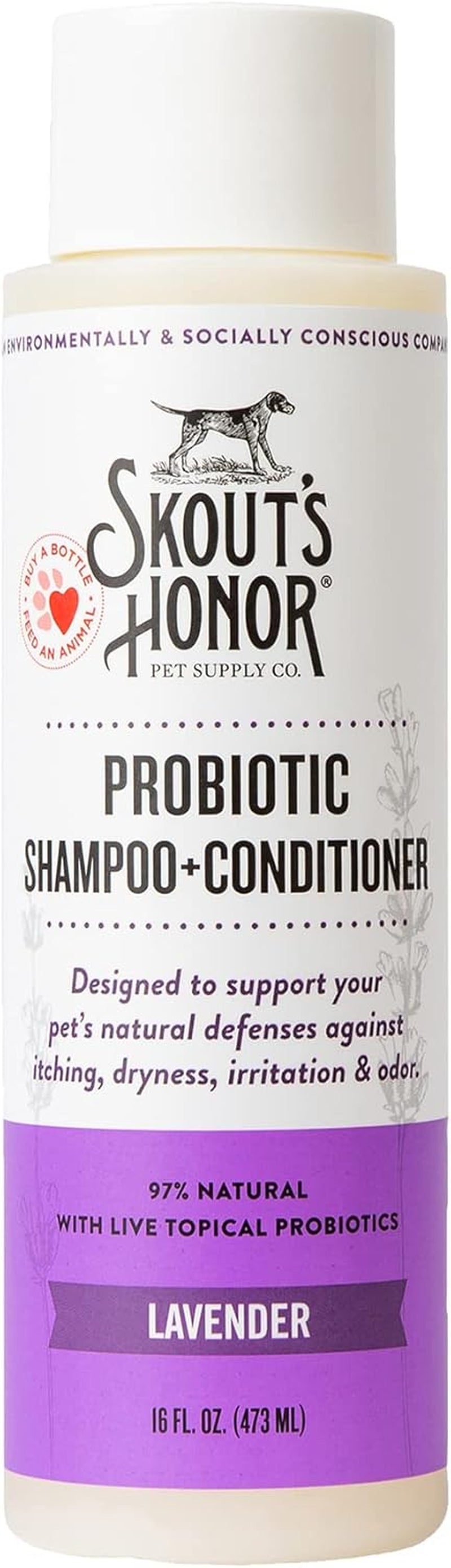skouts-honor-probiotic-dog-shampoo-and-conditioner-dotw-16-oz-hydrating-natural-2-in-1-for-itchy-skin-microbiome-friendly-with-avocado-oil-omega-3s-paraben-sulfate-free