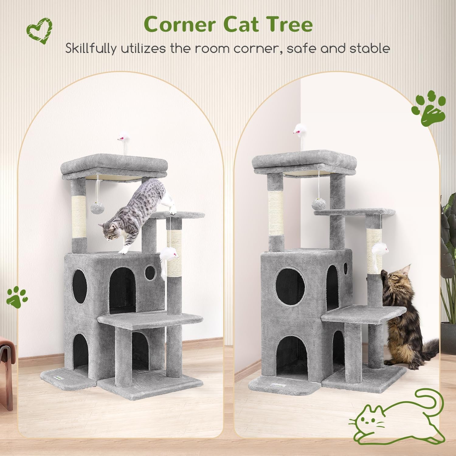 globlazer-cat-tree-tower-for-indoor-cats-50-inch-adult-cat-tree-house-for-large-adult-cats-with-steps-scratching-post-2-cat-caves-dangling-toys-fc50-light-grey