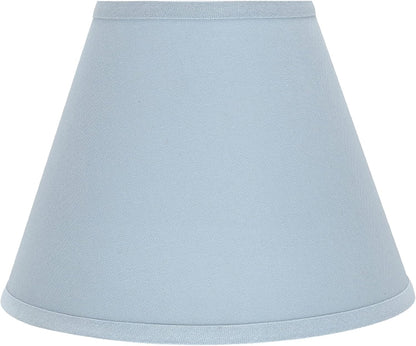 32196A Transitional Empire Shape Spider Construction Lamp Shade in Light Blue, 6" Top X 12" Bottom X 9" Slant Height3