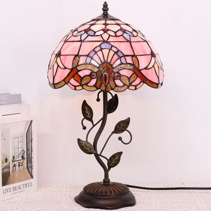 Table Lamp Base Replacement Only (N (W 6 H 20 Inch)) | Fit for 8, 10, 12 Inch Tiffany Style Stained Glass Lampshade, Dark Bronze Finish, Resin, Push Switch on Cord5