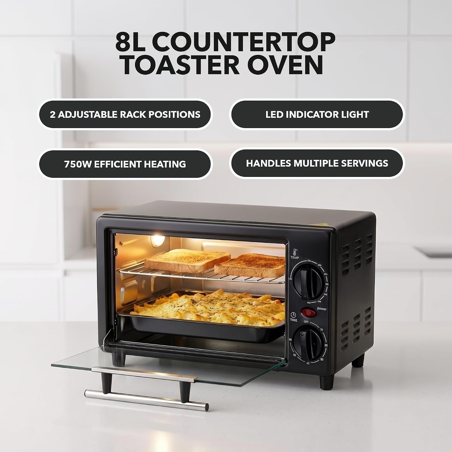 8l-countertop-toaster-oven-adjustable-temperature-black-to2808b-60-minute-timer-easy-to-clean-baking-pan-750w-compact-design-perfect-for-mini-for-pizza-bake-and-broil