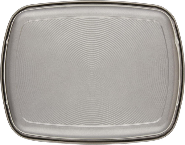 Total Bakeware Nonstick Roaster, Roasting Pan with Rack, 17-Inch X 13-Inch, Gray15