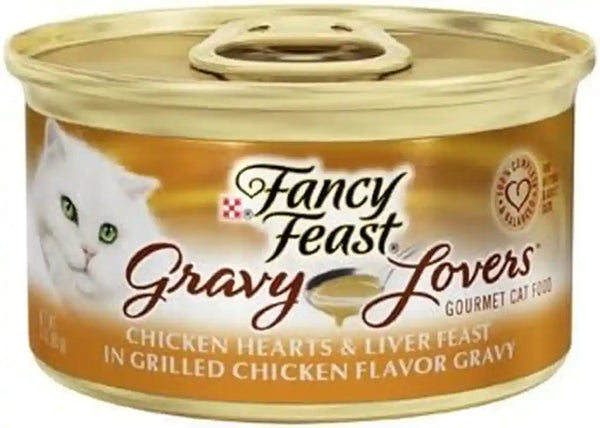 Purina Fancy Feast Gravy Lovers, Poultry & Beef Wet Cat Food, 3Oz, 24-Pack44
