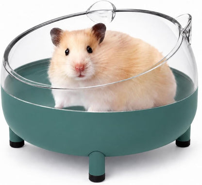 Meow&Woof Hamster Sand Bath Container, Large Sandbox Toilet Gerbil Batheoom, Tiny Chinchilla Dust Bathtub Sand Bath Box for Hamster Cage Accessories 5.2 Inch - Blue10