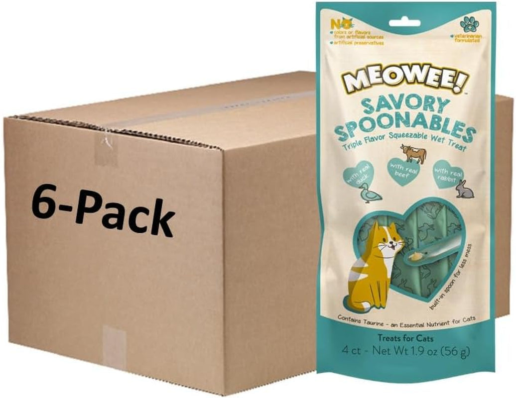 meowee-savory-spoonables-variety-pack-12-count-tube-triple-flavor-squeezable-lickable-wet-treats-for-cats-with-built-in-spoon-for-less-mess
