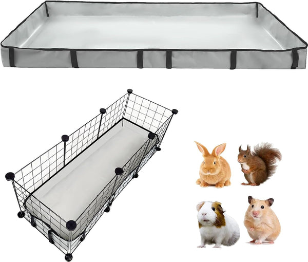 DZWLKJ Guinea Pig Cage Liner Tarp Bottom Waterproof and Washable.Available in 22 Sizes. Base Also for Rabbits, Bunny, Chinchesillas, Hedgehog, Ferrets and Other Small Animals(24X48 Inches)26