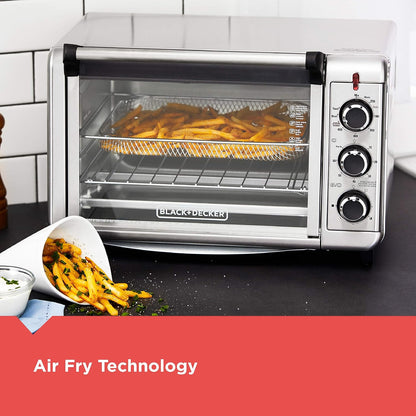 BLACK+DECKER Crisp 'N Bake Air Fry Toaster Oven, Stainless Steel, TO3215SS, 6 Slice3