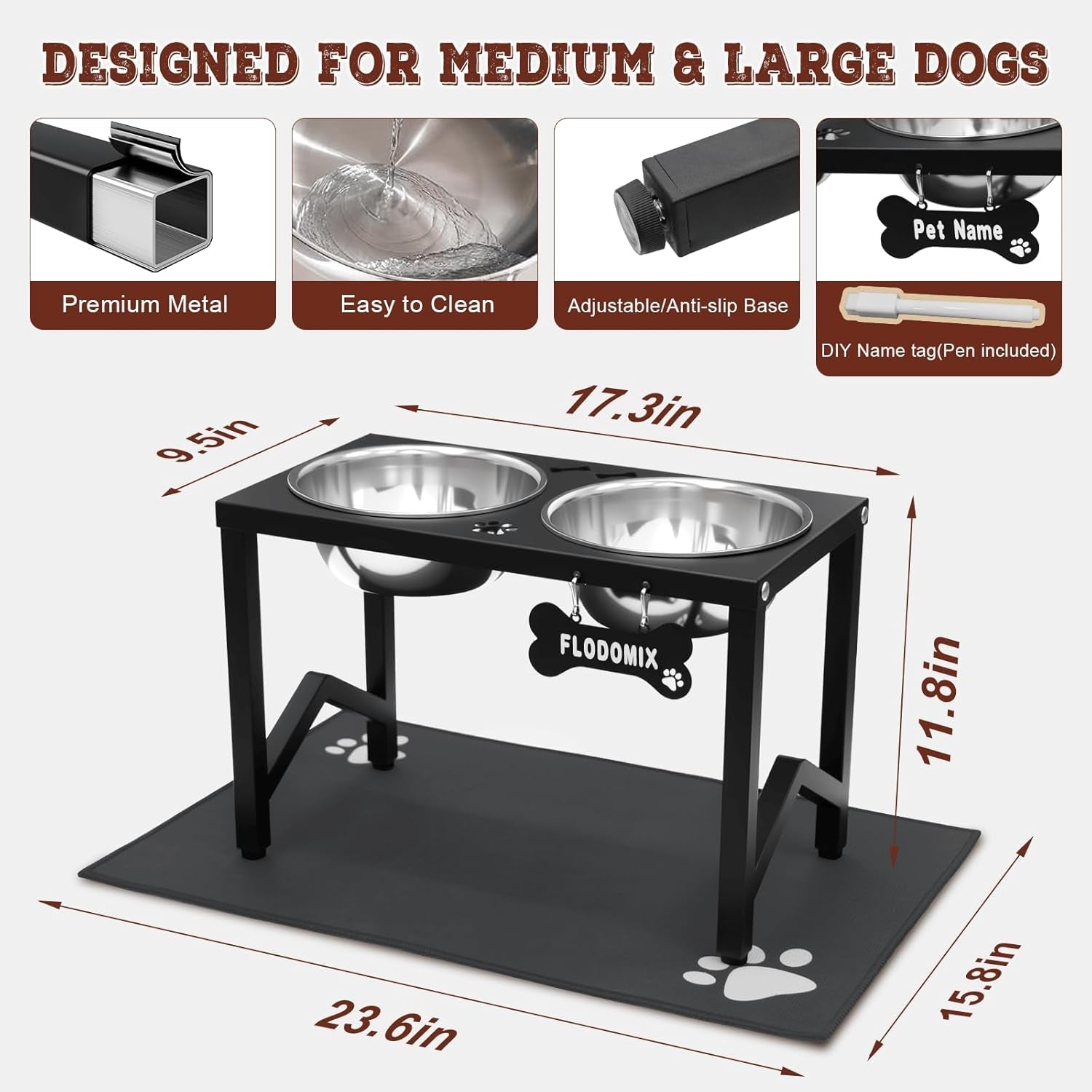 elevated-dog-bowls-metal-raised-dog-bowl-stand-with-2-thick-58oz-stainless-steel-food-bowls-non-slip-mat-11-8-tall-for-medium-large-breeds