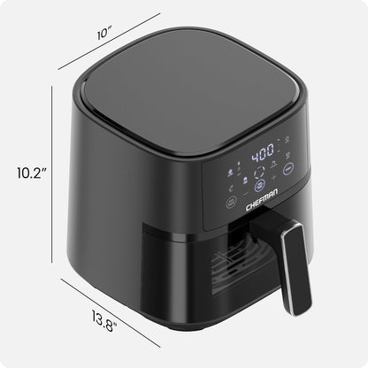 Air Fryer – 4 QT Compact Airfryer for Quick & Easy Meals, Features Hi-Fry Technology for Extra Crisp, Easy-View Window, Touch Controls with 4 Presets, Nonstick & Dishwasher Safe Basket - Black8