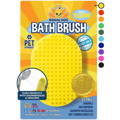 Bodhi Dog Shampoo Brush - Pet Grooming & Bath Supplies for Dogs and Cats - Bath Brush for Long & Short Hair - Premium Scrubber for Shower, Showerhead, Sprayer & Bathing (One Pack, Blue)8