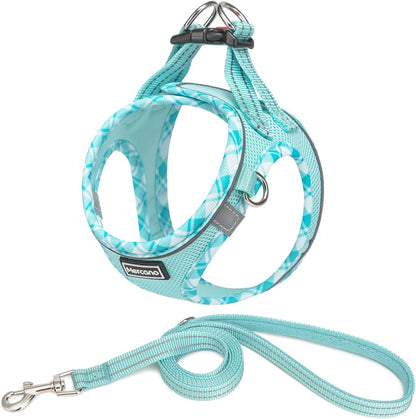 Mercano Soft Mesh Dog Harness and Leash Set, Step-In Reflective Breathable Lightweight Vest Harnesses with Safety Buckle for Small Dogs, Cats (Pink, S)21