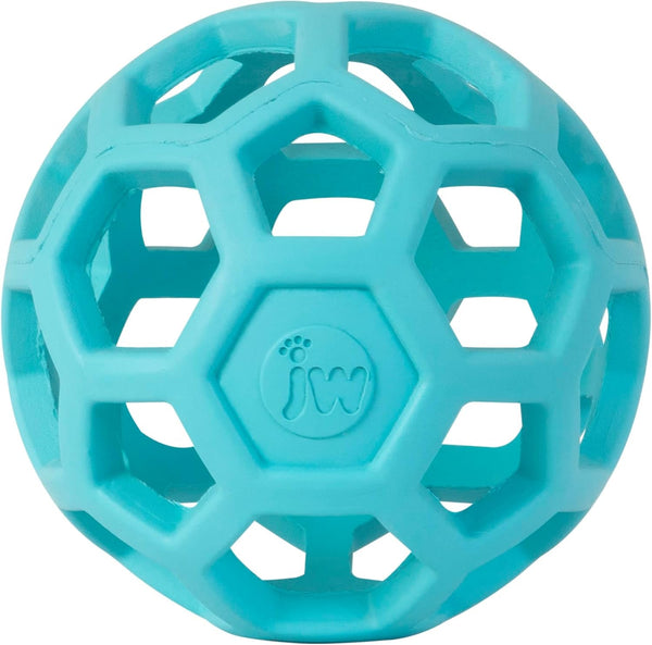 JW Pet Hol-Ee Roller™, Dog Toy Puzzle Ball, Natural Rubber, Small (3 Inch Diameter), Pink9