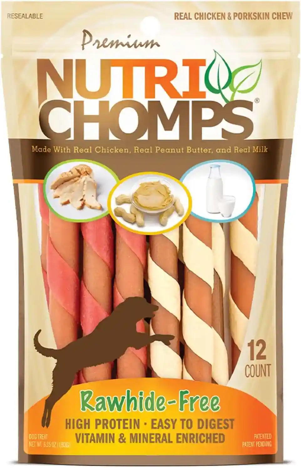 nutri-chomps-dog-chews-5-inch-twists-easy-to-digest-rawhide-free-dog-treats-15-count-real-chicken-peanut-butter-and-milk-flavors-a-rawhide-free-chew-thats-gentle-and-easy-to-digest-made-with-the-real-wholesome-ingredients-dogs-love