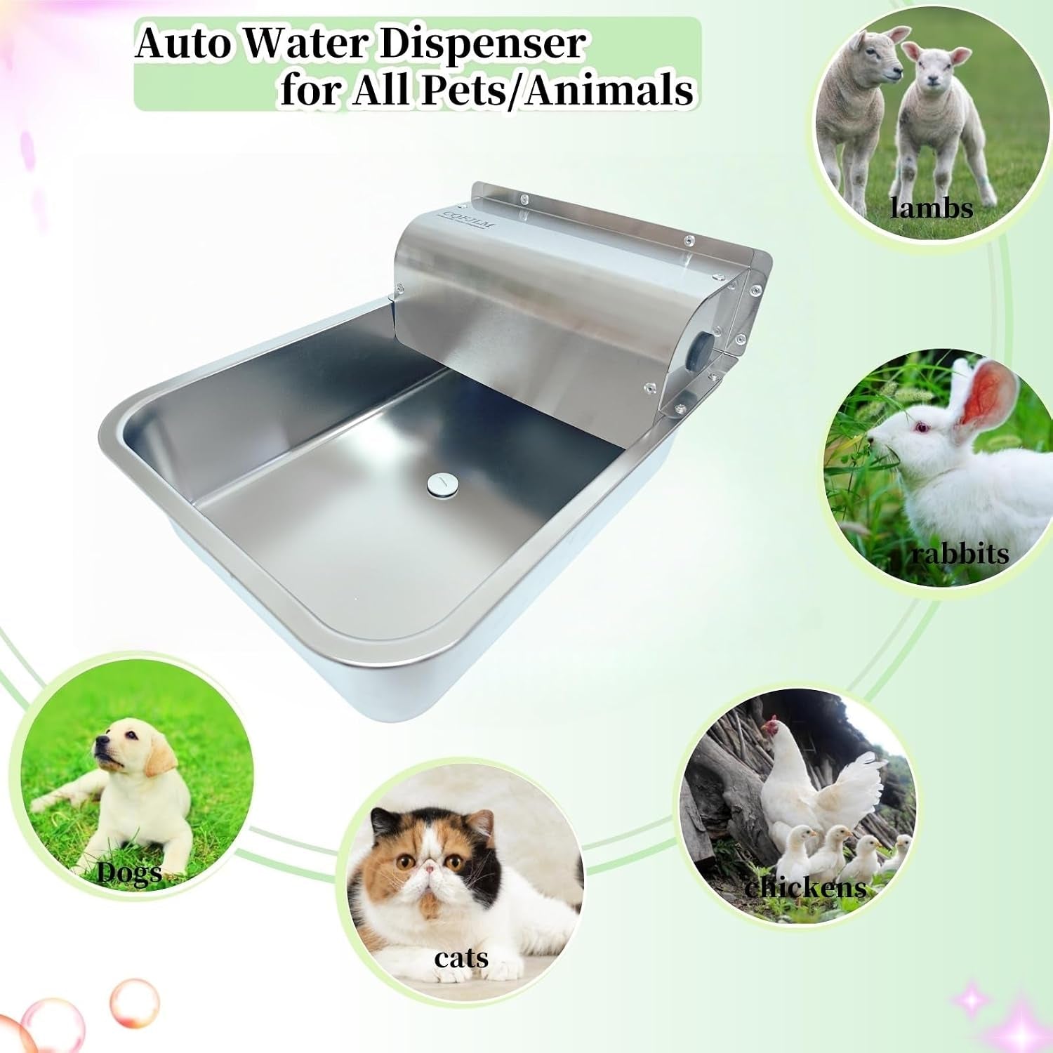 automatic-dog-water-dispenser-wide-mouth-design-water-level-control-11l-stainless-steel-outdoor-dog-water-bowl-with-float-valve-auto-refill-for-dogs-alpacas-livestock-with-3-4-brass-adapter