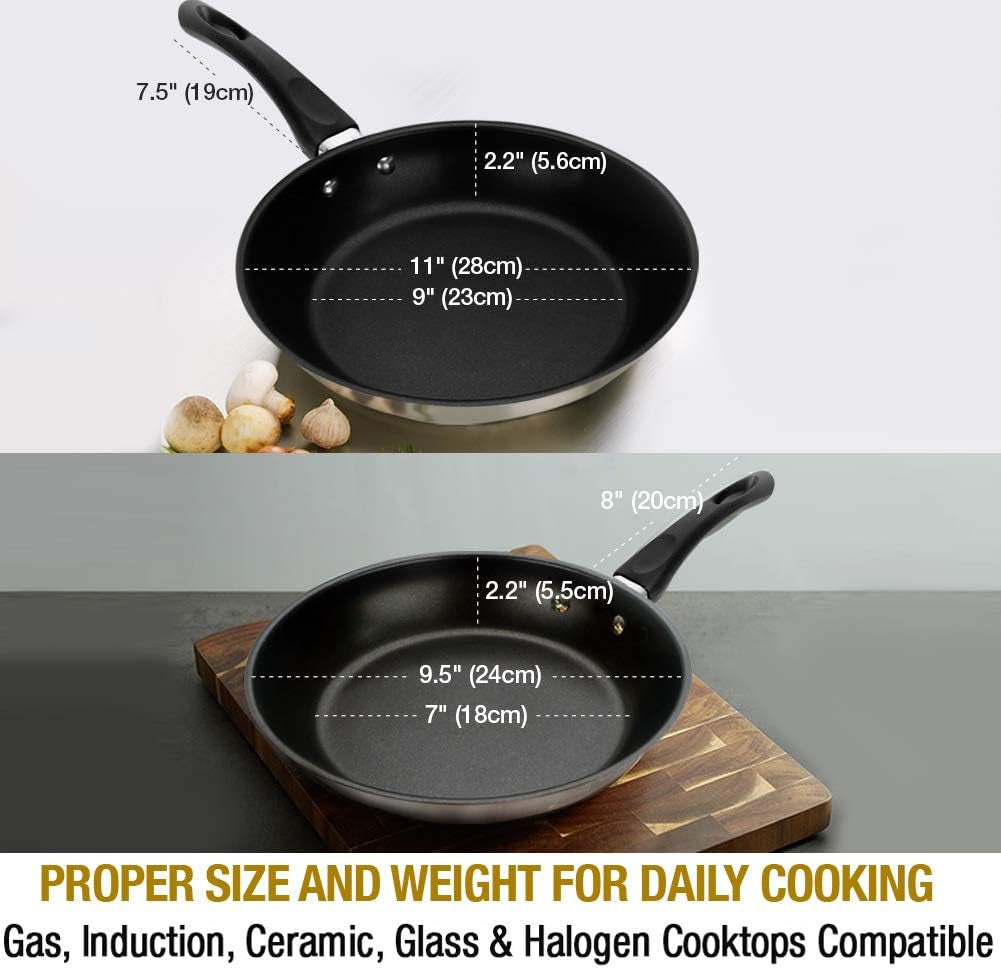 nonstick-frying-pan-set-of-2-9-5-11-inch-with-glass-lids-skillet-omelet-pan-cookware-set-nickel-free-stainless-steel-induction-compatible