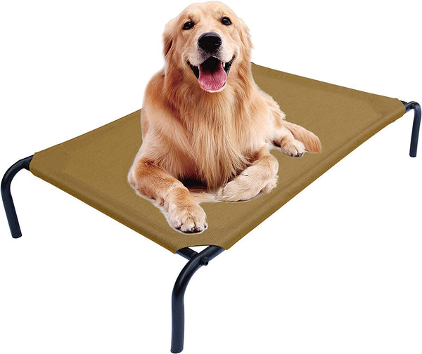 Elevated Dog Bed for Large Dogs, Raised Dog Bed with Breathable Mesh, Non Slip, Easy to Clean, 50.5 Inches, Grey | Raised Dog Bed with Breathable Mesh, Non Slip, Easy to Clean, 50.5 Inches, Grey8
